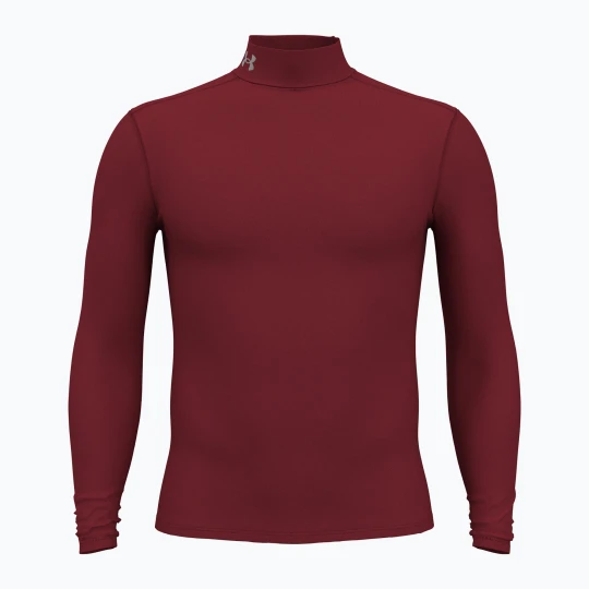 Zdjęcie produktu Longsleeve męski Under Armour Elite Mock CG cardinal / metallic silver Bordowy