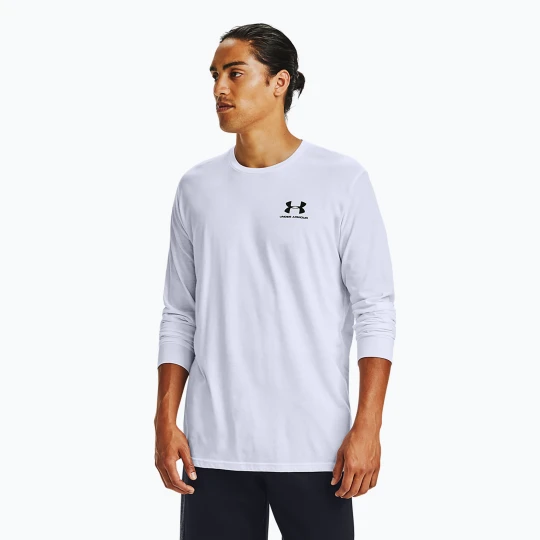 Zdjęcie produktu Longsleeve męski Under Armour Sportstyle Left Chest white / black