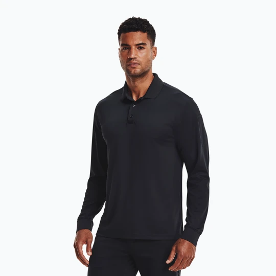 Zdjęcie produktu Longsleeve męski Under Armour Tactical Performance Polo 2.0 Dark navy blue / Dark navy blue Granatowy