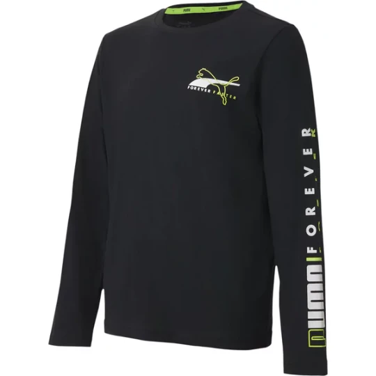 Zdjęcie produktu Longsleeve młodzieżowy Alpha LS Puma Czarny