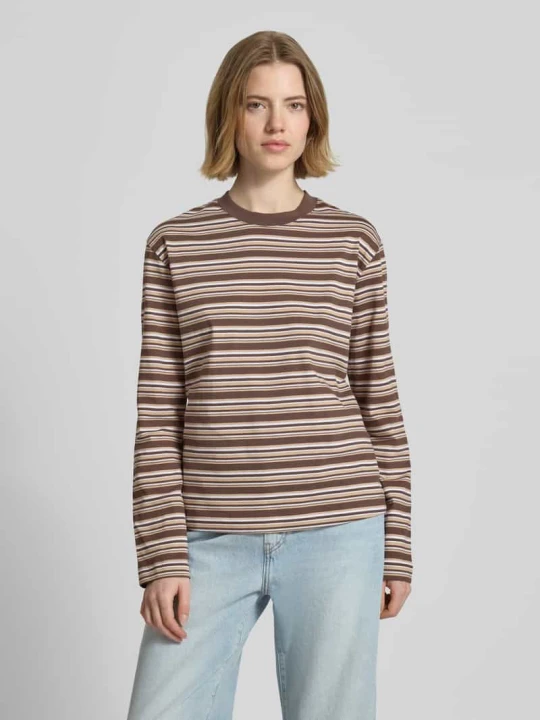 Zdjęcie produktu Longsleeve o kroju boxy Model 'SOPHIA' JJXX Jasnobrązowy melanż