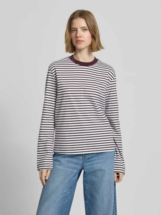 Zdjęcie produktu Longsleeve o kroju boxy Model 'SOPHIA' JJXX Czerwony melanż