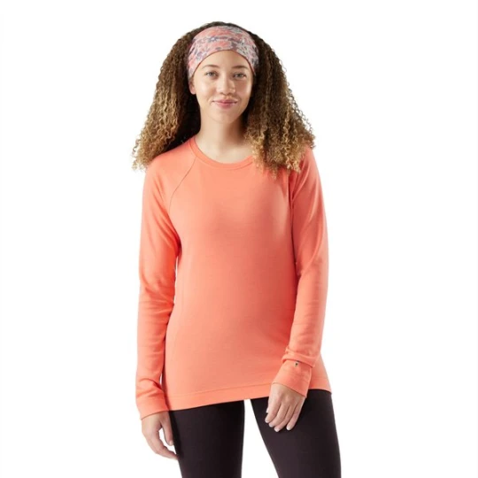 Zdjęcie produktu Longsleeve termoaktywny damski Classic Thermal Merino Base Layer Crew SmartWool Pomarańczowy