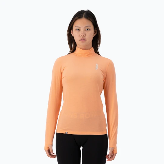 Zdjęcie produktu Bluza termoaktywna damska Mons Royale Cascade Merino Base Layer punch Pomarańczowy