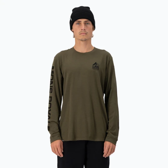 Zdjęcie produktu Bluza termoaktywna męska Mons Royale Icon dark olive Zielony