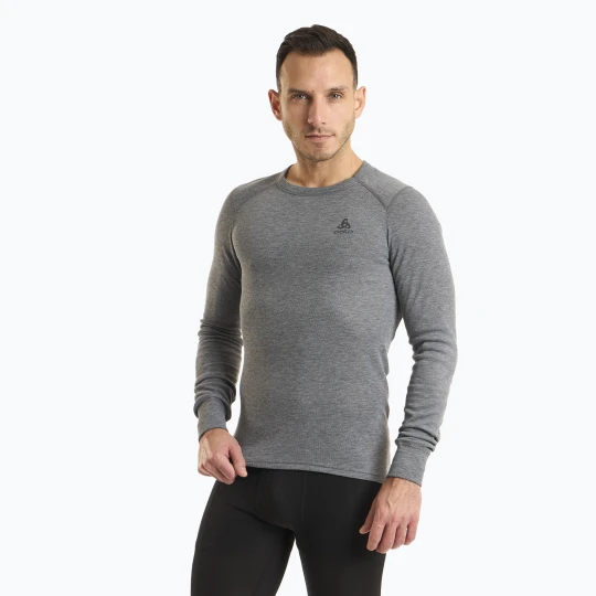 Zdjęcie produktu Bluza termoaktywna męska ODLO Active Warm Bl Top Crew Neck odlo steel grey melange