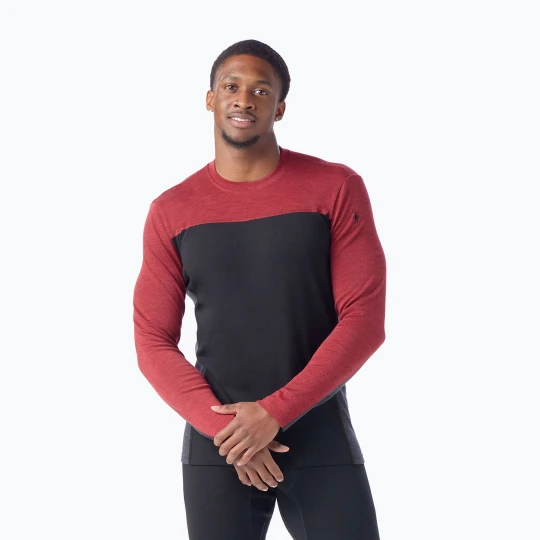 Zdjęcie produktu Bluza termoaktywna męska Smartwool Classic Thermal Merino Base Layer Colorblock Crew Boxed