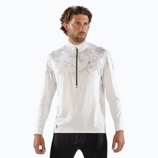 Zdjęcie produktu Bluza termoaktywna męska Surfanic Bodyfit CarbonDri Limited Edition Zip Neck optic white