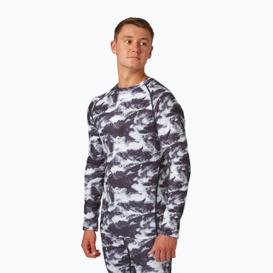 Zdjęcie produktu Bluza termoaktywna męska Surfanic Bodyfit Limited Edition Crew Neck white out print