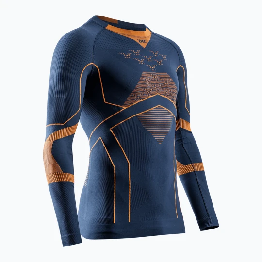 Zdjęcie produktu Bluza termoaktywna męska X-Bionic Energy Accumulator Light Shirt marine / orange Niebieski