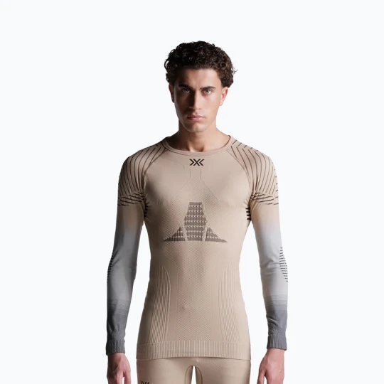 Zdjęcie produktu Bluza termoaktywna męska X-Bionic Invent Fx Shirt sand / light grey / grey Beżowy