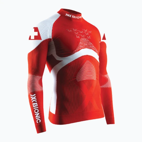 Zdjęcie produktu Bluza termoaktywna męska X-Bionic Patriot Shirt Turtle Neck Lg Sl switzerland Czerwony