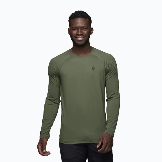 Zdjęcie produktu Longsleeve trekkingowy męski Black Diamond Alpenglow Crew tundra Zielony