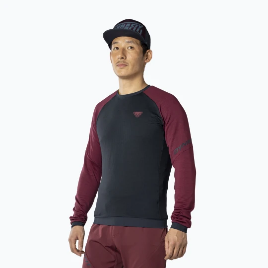 Zdjęcie produktu Longsleeve trekkingowy męski DYNAFIT Speed Polartec burgundy Granatowy