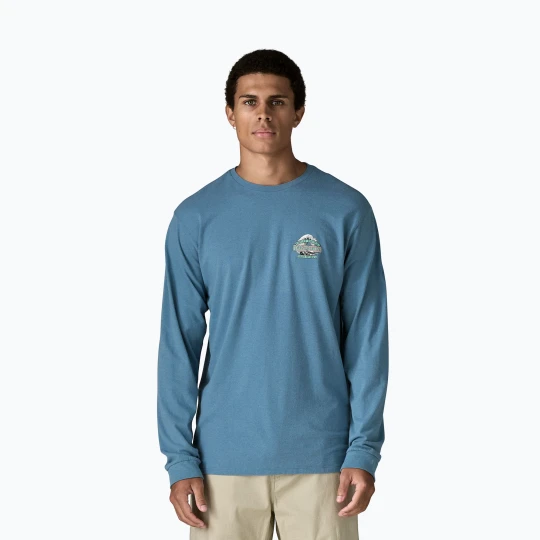 Zdjęcie produktu Longsleeve trekkingowy męski Patagonia Great Waves Responsibili Tee shore blue