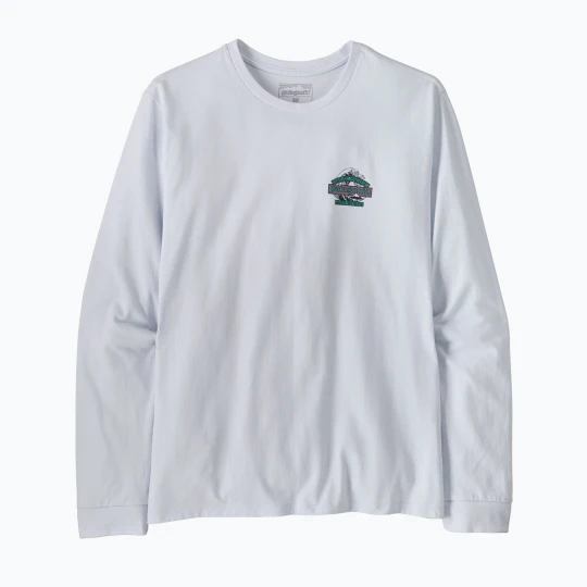 Zdjęcie produktu Longsleeve trekkingowy męski Patagonia Great Waves Responsibili Tee white