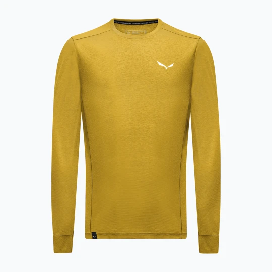 Zdjęcie produktu Longsleeve trekkingowy męski Salewa Puez Dry olive oil Żółty