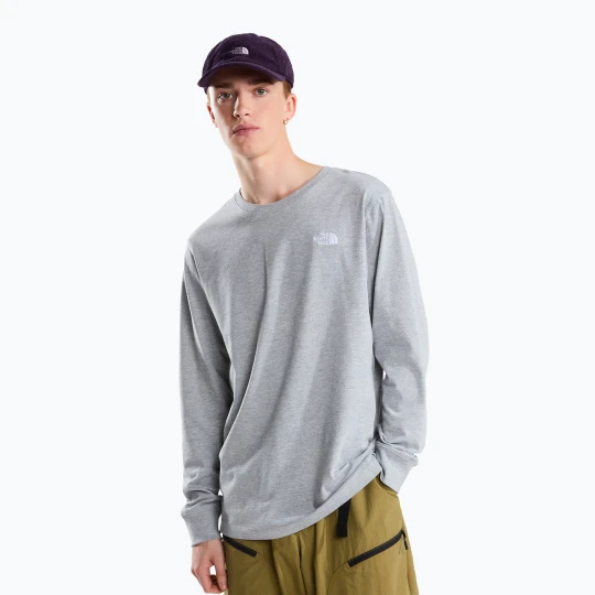 Zdjęcie produktu Longsleeve trekkingowy męski The North Face Evolution Simple Dome Regular LS Tee tnf pale grey heather