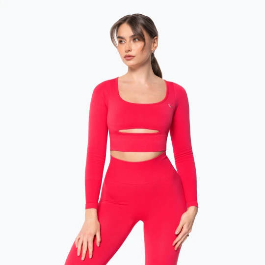 Zdjęcie produktu Longsleeve treningowy damski Carpatree Dopamine Buzz Seamless coral paradise pink