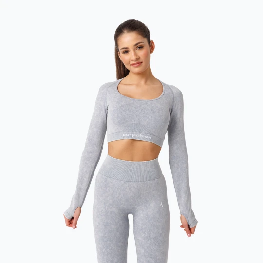 Zdjęcie produktu Longsleeve treningowy damski Carpatree Yasmine Seamless blue stone wash