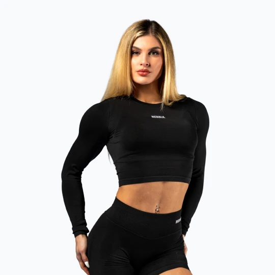 Zdjęcie produktu Longsleeve treningowy damski NEBBIA Power black