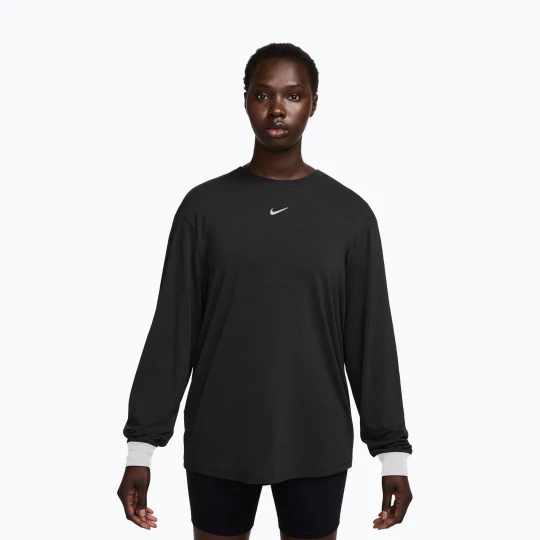 Zdjęcie produktu Longsleeve treningowy damski Nike One Relaxed Dri-Fit black / white
