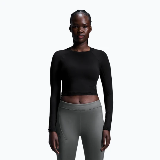 Zdjęcie produktu Longsleeve treningowy damski On Studio Long-T Crop black