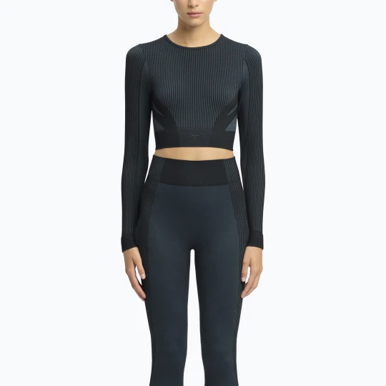 Zdjęcie produktu Longsleeve treningowy damski Reebok RBK Lab Seamless Crop black