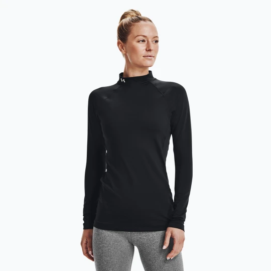 Zdjęcie produktu Longsleeve treningowy damski Under Armour Authentics CG Mockneck black / white
