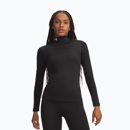 Zdjęcie produktu Longsleeve treningowy damski Under Armour ColdGear Mock LS ultimate black / white