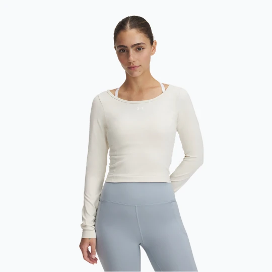 Zdjęcie produktu Longsleeve treningowy damski Under Armour Train Seamless stone / white