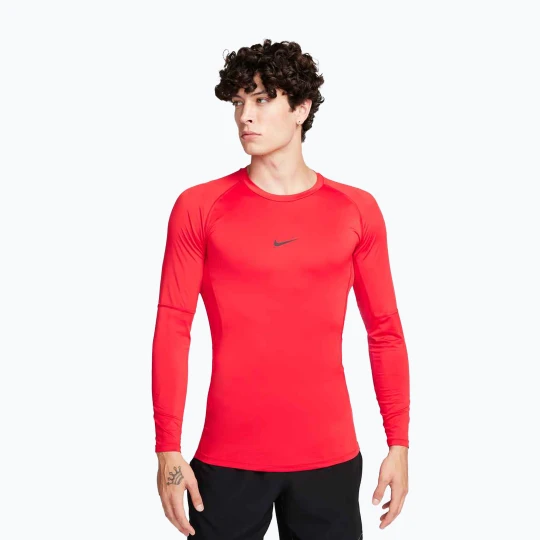Zdjęcie produktu Longsleeve treningowy męski Nike Pro Dri-Fit Tight Fitness university red / black