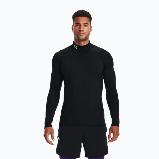 Zdjęcie produktu Longsleeve treningowy męski Under Armour Comp Mock UA Armour black / white