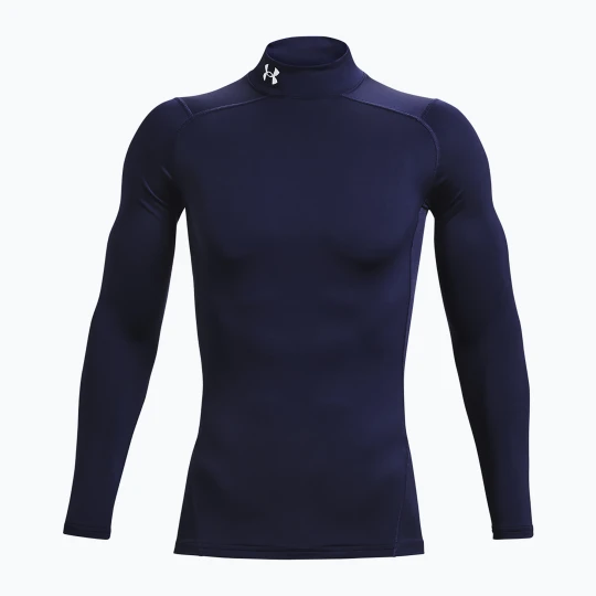Zdjęcie produktu Longsleeve treningowy męski Under Armour Comp Mock UA Armour midnight navy / white Granatowy