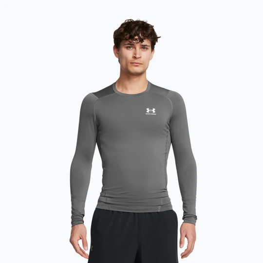 Zdjęcie produktu Longsleeve treningowy męski Under Armour Heat Gear Armour Comp castlerock / white Szary