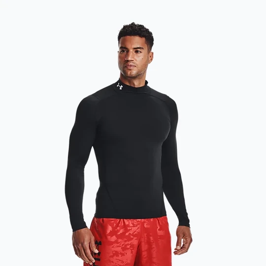 Zdjęcie produktu Longsleeve treningowy męski Under Armour HG Armour Comp Mock black / white