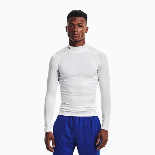 Zdjęcie produktu Longsleeve treningowy męski Under Armour HG Armour Comp Mock white / black