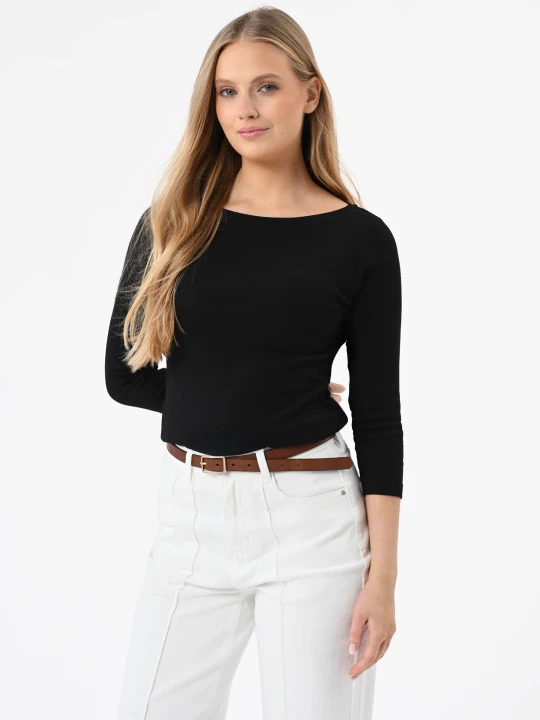 Zdjęcie produktu Longsleeve w prążek L-NEVRA Volcano Czarny