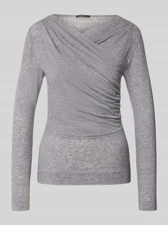 Zdjęcie produktu Longsleeve w stylu kopertowym Windsor Jasnoszary