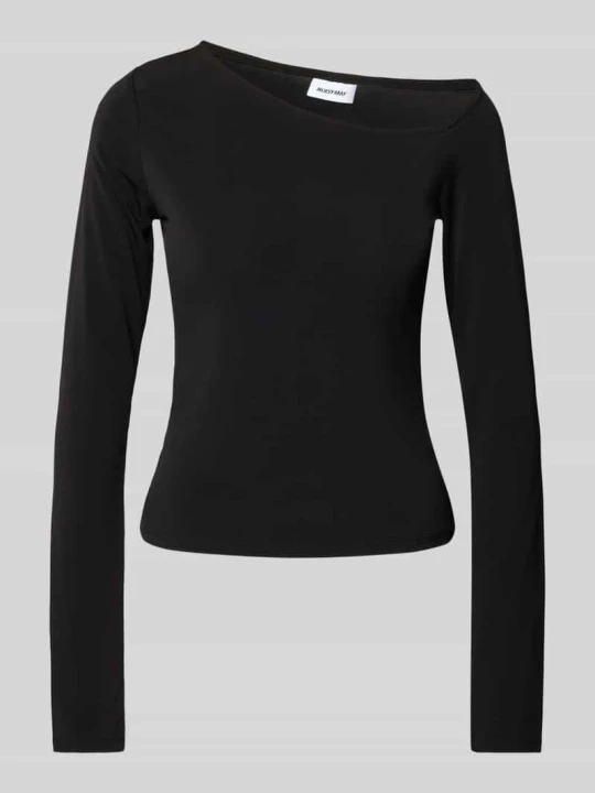 Zdjęcie produktu Longsleeve z asymetryczną linią dekoltu Model 'BELLA' Noisy May Czarny