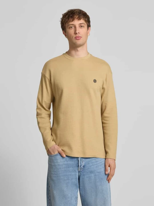 Zdjęcie produktu Longsleeve z bawełny model 'FILLIP' Blend Beżowy
