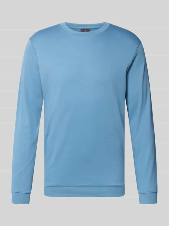 Zdjęcie produktu Longsleeve z czystej bawełny o kroju regular fit Model 'Pima' RAGMAN Jeansowy niebieski