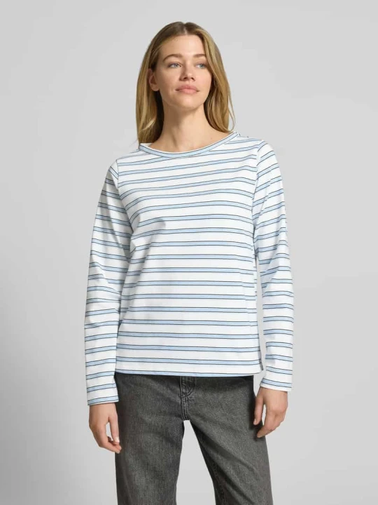 Zdjęcie produktu Longsleeve z okrągłym dekoltem model 'Asla' My Essential Wardrobe Jasnoniebieski