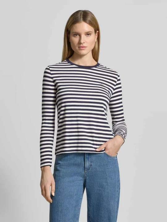 Zdjęcie produktu Longsleeve z wyszytym logo Gant Granatowy