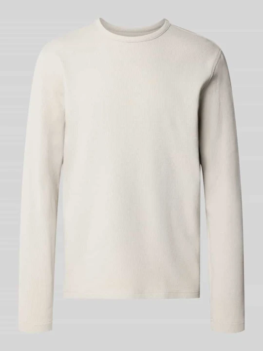 Zdjęcie produktu Longsleeve ze strukturalnym wzorem i okrągłym dekoltem MCNEAL Beżowy