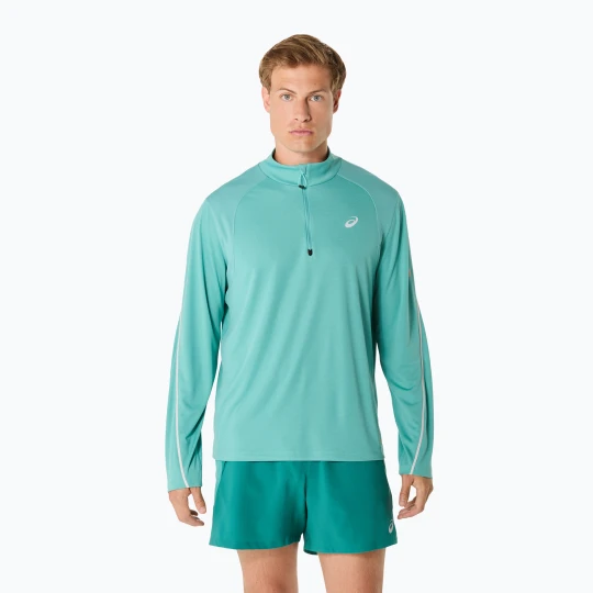 Zdjęcie produktu Lonsleeve do biegania męski ASICS Road Lite-Show 1/2 Zip light teal Niebieski