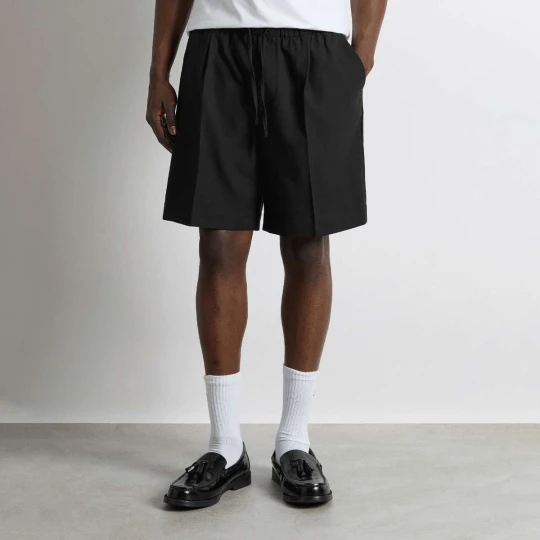 Zdjęcie produktu Loose Drawstring Shorts Burocs czarny