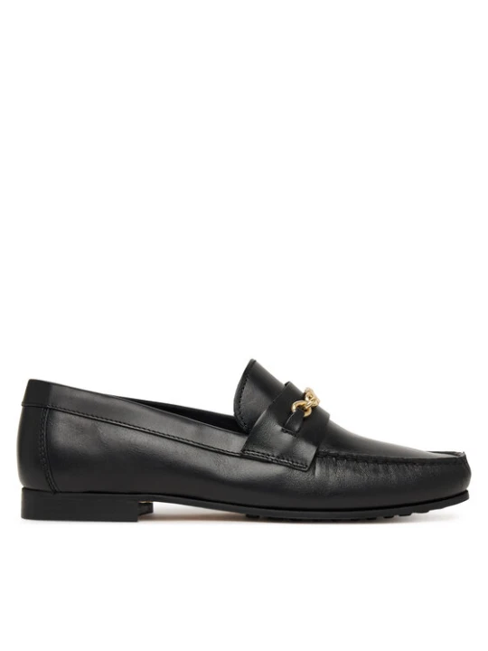 Zdjęcie produktu Lordsy Tommy Hilfiger Th Chain Leather Loafer FW0FW08956 Czarny