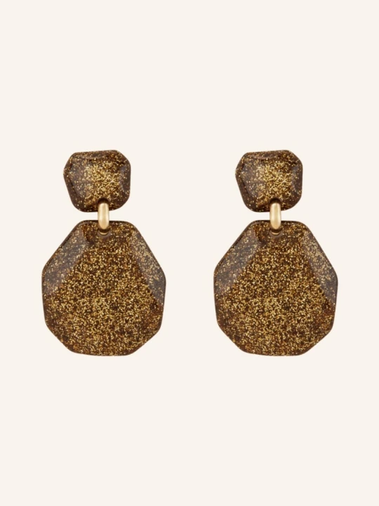 Zdjęcie produktu Lott.Gioielli Wiszące Kolczyki Rock Deluxe Xl gold szary