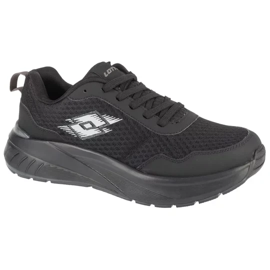 Zdjęcie produktu Lotto Dynativ OC 2400761U-1119, Unisex, Czarne, buty sneakers, przewiewna siateczka, rozmiar: 43
